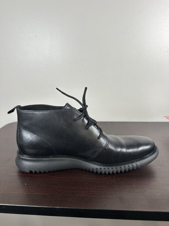 Cole Haan Mens 2.ZeroGrand Chukka Boot Black Leather C26198 Size 8.5 M main image 7